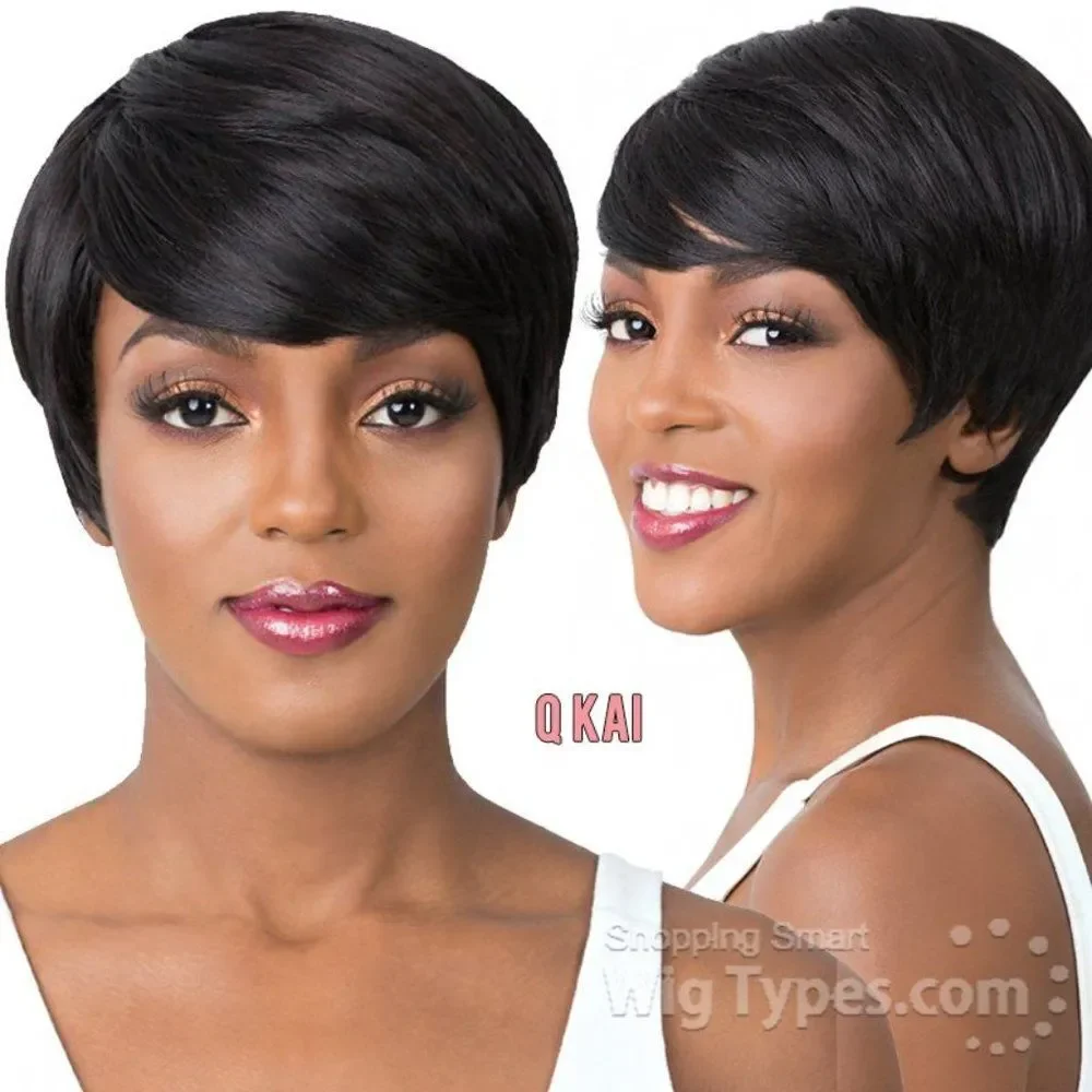 Short Bob Wig with Highlights